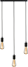 Knightsbridge MLA CALCO3BMB CALLA - 230V E27 Contemporary 3 Light Bar Pendant - Matt Black