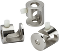 Knightsbridge MLA CALHK3BC Pack of 3 Pendant Ceiling Hooks - Brushed Chrome