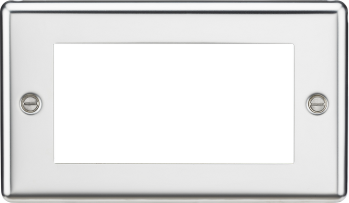 Knightsbridge MLA CL4GPC 4G Modular Faceplate - Rounded Edge Polished Chrome