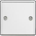 Knightsbridge MLA CL85PC 1G Blanking Plate - Rounded Edge Polished Chrome
