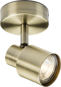 Knightsbridge MLA CSP1AB 230V GU10 Single Spotlight - Antique Brass