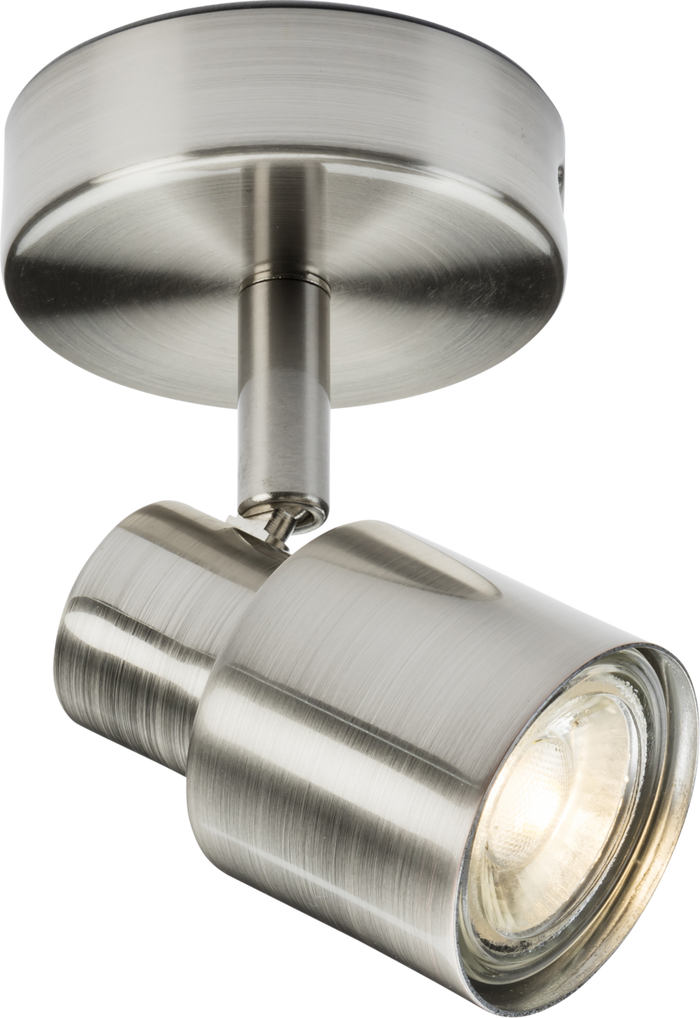 Knightsbridge MLA CSP1BC 230V GU10 Single Spotlight - Brushed Chrome