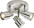 Knightsbridge MLA CSP2BC 230V GU10 Triple Spotlight - Brushed Chrome