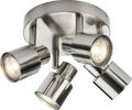 Knightsbridge MLA CSP3BC 230V GU10 Quad Spotlight - Brushed Chrome