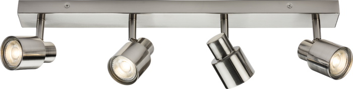 Knightsbridge MLA CSP4BC 230V GU10 Quad Bar Spotlight - Brushed Chrome