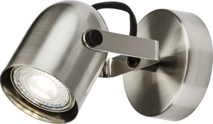 Knightsbridge MLA CSPT1BC 230V GU10 Single Spotlight - Brushed Chrome