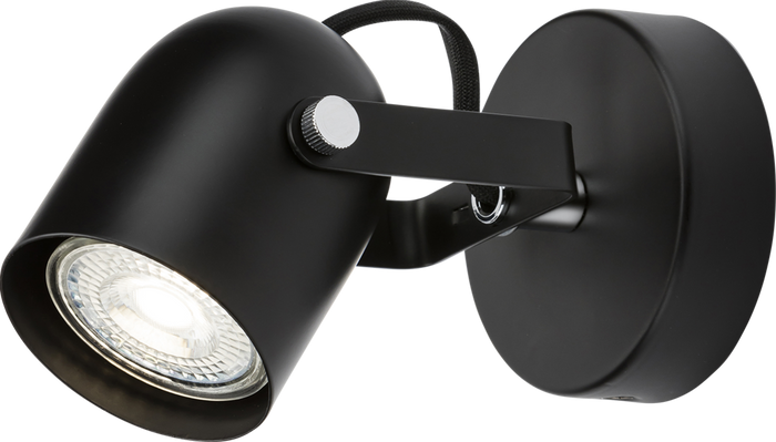 Knightsbridge MLA CSPT1BK 230V GU10 Single Spotlight - Matt Black