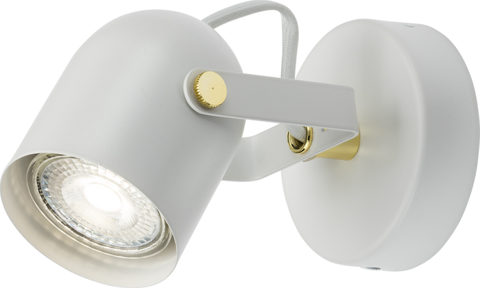 Knightsbridge MLA CSPT1W 230V GU10 Single Spotlight - Matt White