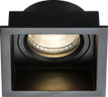 Knightsbridge MLA DIA1FSB Dipa Single Fixed Square Anti-Glare Downlight Black