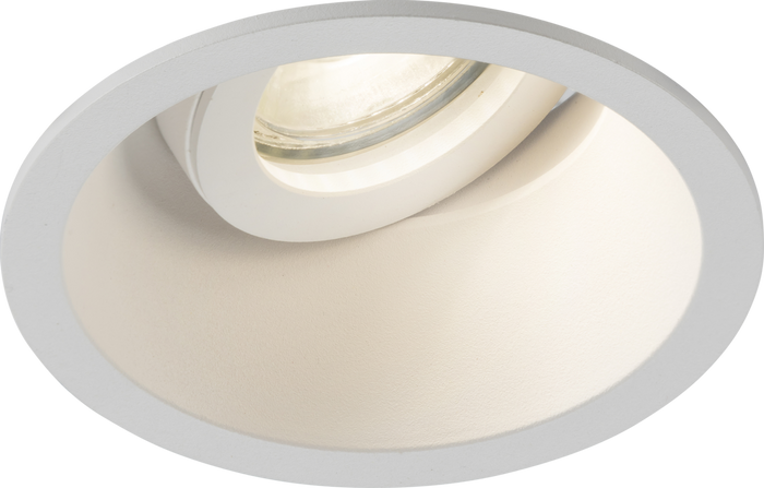Knightsbridge MLA DIB1TRW Dipa Single Tilt Round Anti-Glare Downlight White
