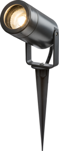 Knightsbridge MLA EASPK1A EAMON - 230V IP65 GU10 Polycarbonate Spike light - Anthracite