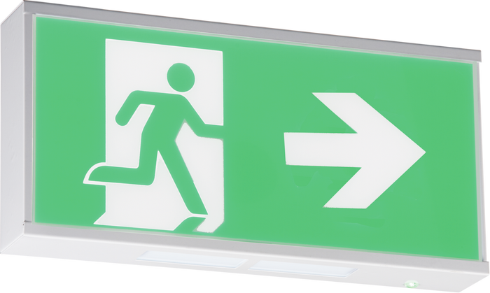 Knightsbridge MLA EMRUNR Running Man Legend for product EMRUN with Right Facing Arrow