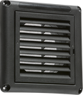 Knightsbridge MLA EX009B 100mm/4 inch Extractor Fan Grille with Fly Screen - Black