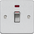 Knightsbridge MLA FP81MNBC 45A 1G DP Switch with neon - brushed chrome