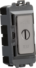 Knightsbridge MLA GDM007BN 20AX 2 way SP key module (marked EMG LTG TEST) - black nickel