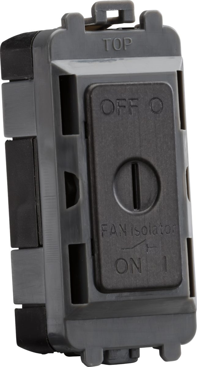 Knightsbridge MLA GDM021SB 10A Fan Isolator Key Switch Module - smoked bronze