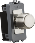 Knightsbridge MLA GDM150IBC 1G 2-way 10-150W (5-100W LED) intelligent dimmer - brushed chrome