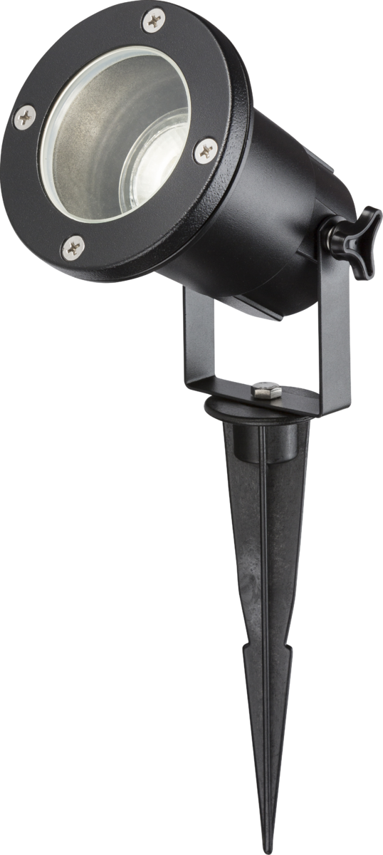 Knightsbridge MLA GUSPBK 230V IP65 GU10 Ground Spike - Black