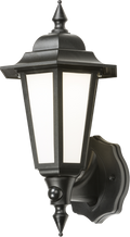 Knightsbridge MLA LANT1BKP 230V IP54 8W LED Wall Lantern with Daylight Sensor - Black