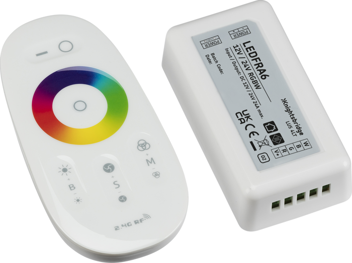 Knightsbridge MLA LEDFRA6 12V / 24V RF Touch Controller and Remote - RGBW