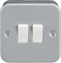 Knightsbridge MLA M3000 Metal Clad 10AX 2G 2 Way Switch