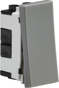 Knightsbridge MLA NET12GY 20AX 1G intermediate modular switch (25x50mm) - Grey
