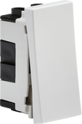 Knightsbridge MLA NET2WH 20AX 1G 2-way modular switch (25x50mm) - White