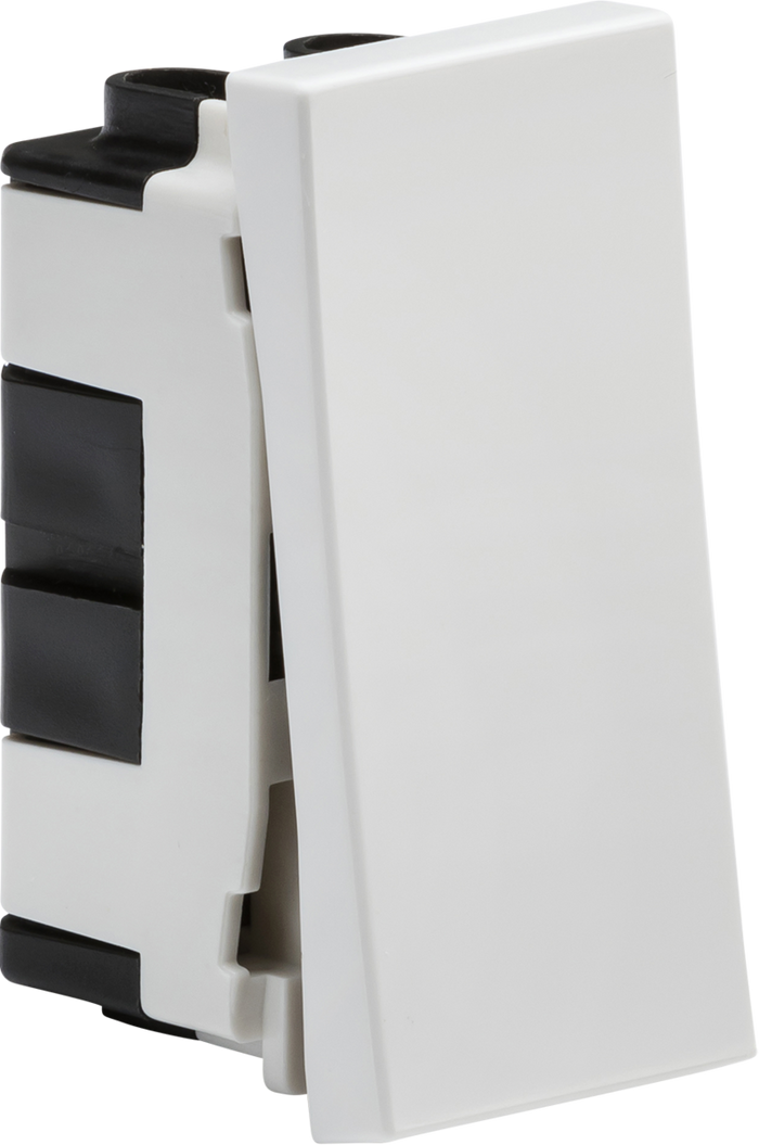 Knightsbridge MLA NET2WH 20AX 1G 2-way modular switch (25x50mm) - White