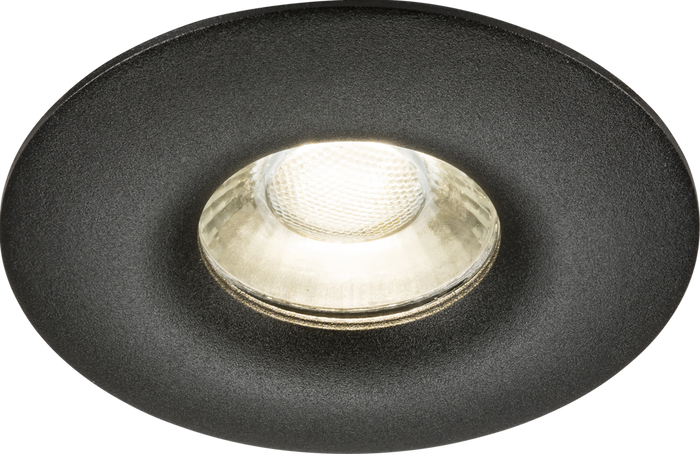 Knightsbridge MLA ODA1FRB Odina Single Fixed Round Downlight Black