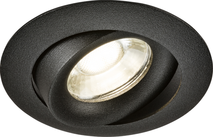 Knightsbridge MLA ODA1TRB Odina Single Tilt Round Downlight Black