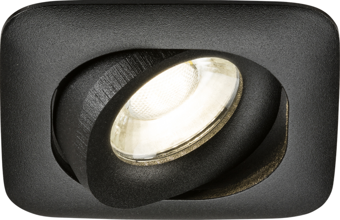 Knightsbridge MLA ODA1TSB Odina Single Tilt Square Downlight Black
