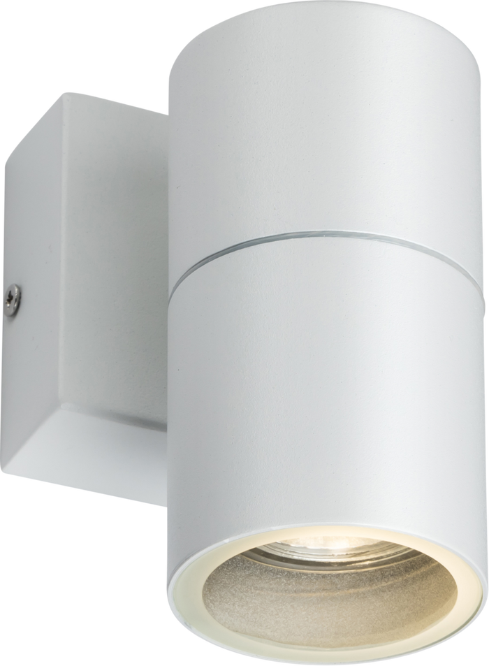 Knightsbridge MLA OWALL1W 230V IP54 GU10 Fixed Single Wall Light - White