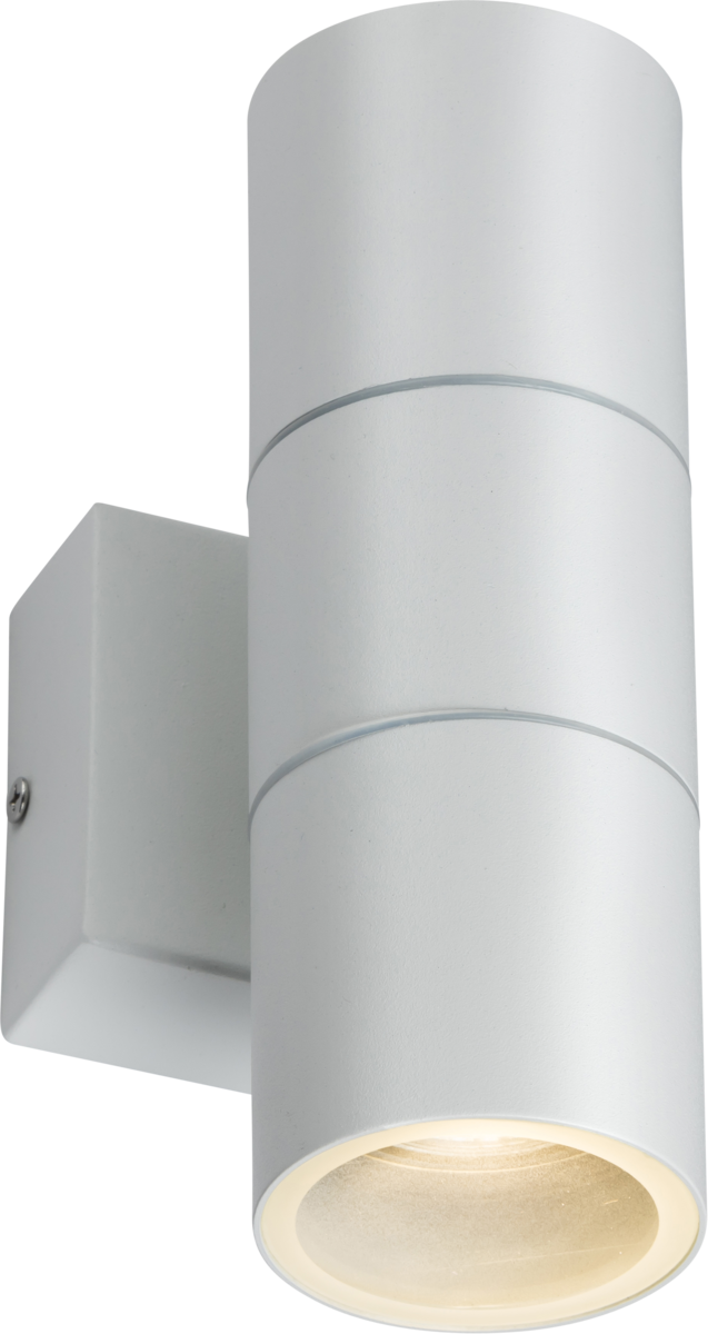 Knightsbridge MLA OWALL2W 230V IP54 GU10 Up and Down Wall Light - White