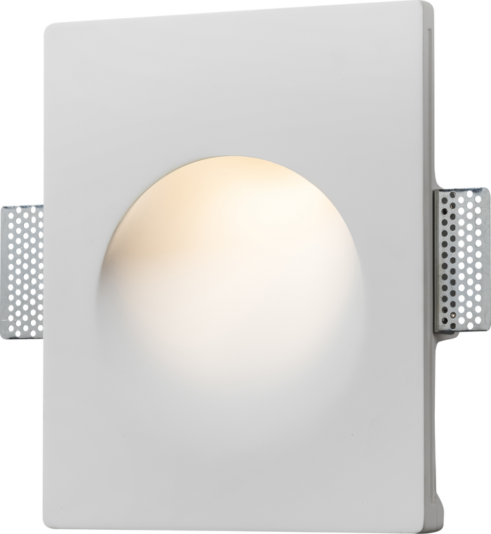 Knightsbridge MLA PWRCC 230V GU10 35W Recessed Round Plaster Wall Light