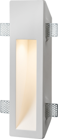 Knightsbridge MLA PWRCR 230V GU10 35W Recessed Rectangular Plaster Wall Light