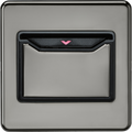Knightsbridge MLA Screwless SFCARDBN 32A 1G Key Card Switch - black nickel