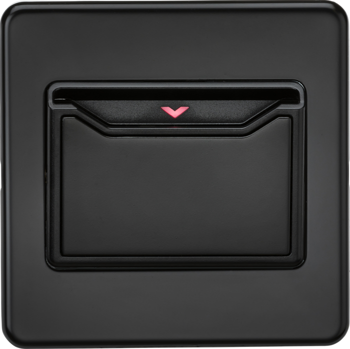 Knightsbridge MLA Screwless SFCARDMB 32A 1G Key Card Switch - matt black