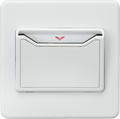 Knightsbridge MLA Screwless SFCARDMW 32A 1G Key Card Switch - matt white