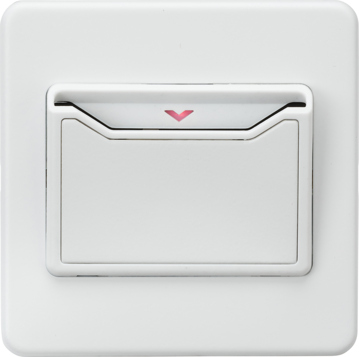 Knightsbridge MLA Screwless SFCARDMW 32A 1G Key Card Switch - matt white