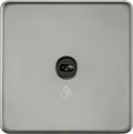 Knightsbridge MLA Screwless SFTS1BN 230V 1G 1-way Touchless Switch - Black Nickel