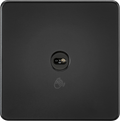 Knightsbridge MLA Screwless SFTS1MB 230V 1G 1-way Touchless Switch - Matt Black