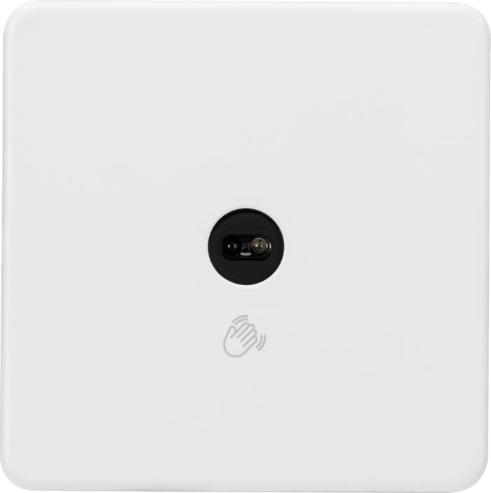 Knightsbridge MLA Screwless SFTS1MW 230V 1G 1-way Touchless Switch - Matt White