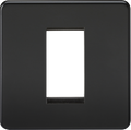 Knightsbridge MLA SF1GMB Screwless 1G Modular Faceplate - Matt Black
