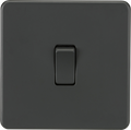 Knightsbridge MLA SF2000AT Screwless 10AX 1G 2-Way Switch - Anthracite