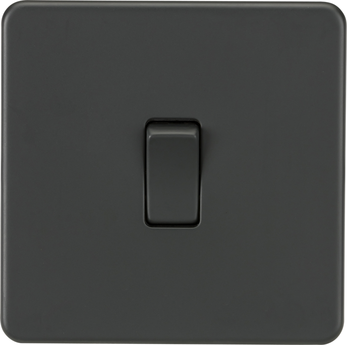Knightsbridge MLA SF2000AT Screwless 10AX 1G 2-Way Switch - Anthracite