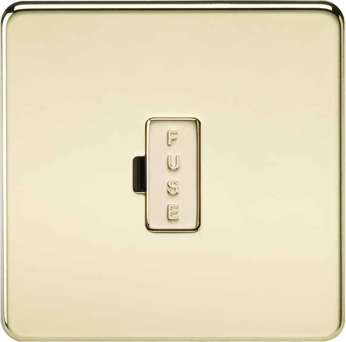 Knightsbridge MLA SF6000PB Screwless 13A Fused Spur Unit - Polished Brass