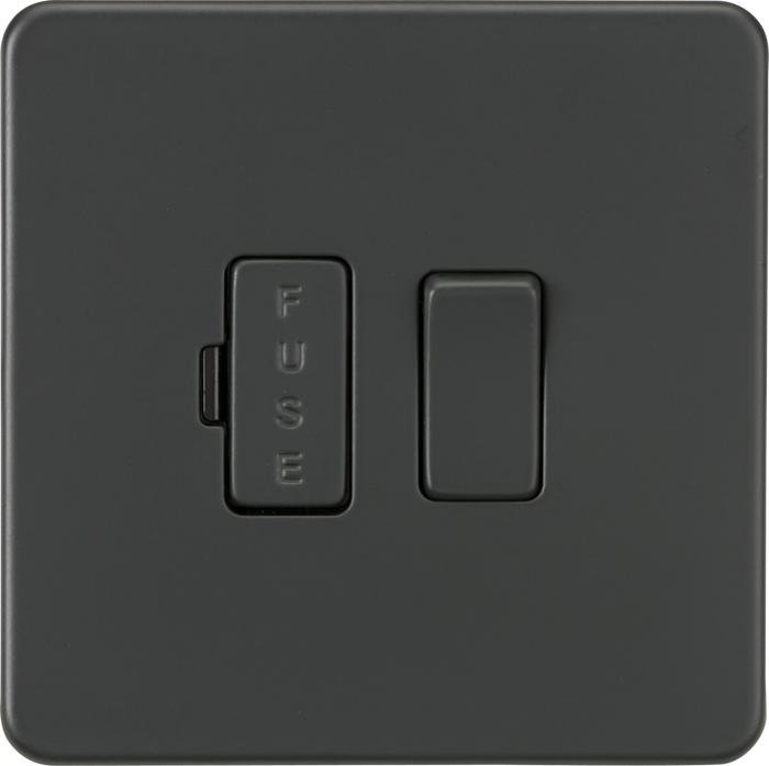 Knightsbridge MLA SF6300AT Screwless 13A Switched Fused Spur Unit - Anthracite