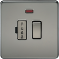 Knightsbridge MLA SF6300NBN Screwless 13A Switched Fused Spur Unit with Neon - Black Nickel