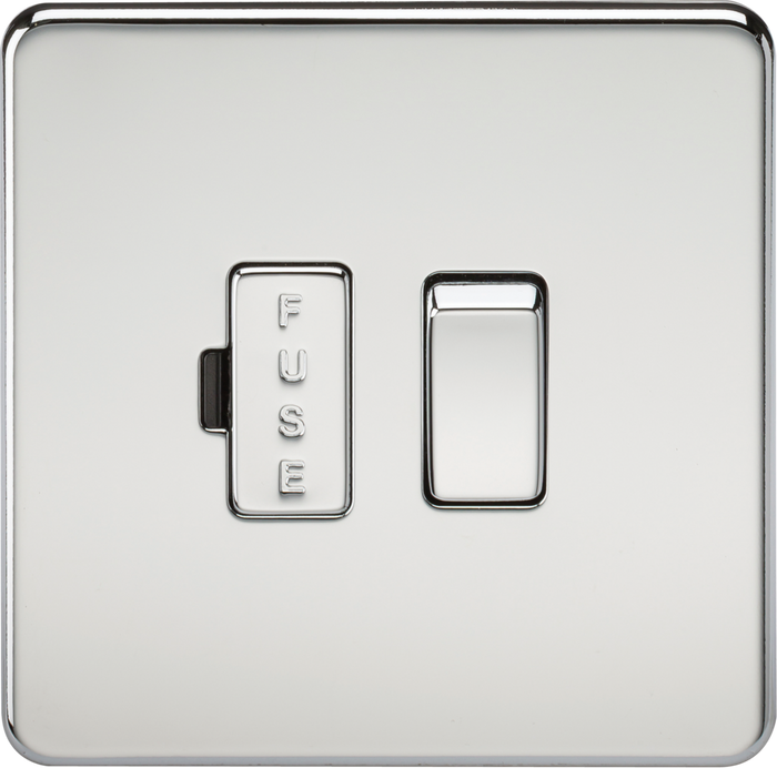 Knightsbridge MLA SF6300PC Screwless 13A Switched Fused Spur Unit - Polished Chrome