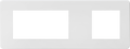 Knightsbridge MLA SF6GMW Screwless 6G Modular Faceplate (2G + 4G) - Matt White